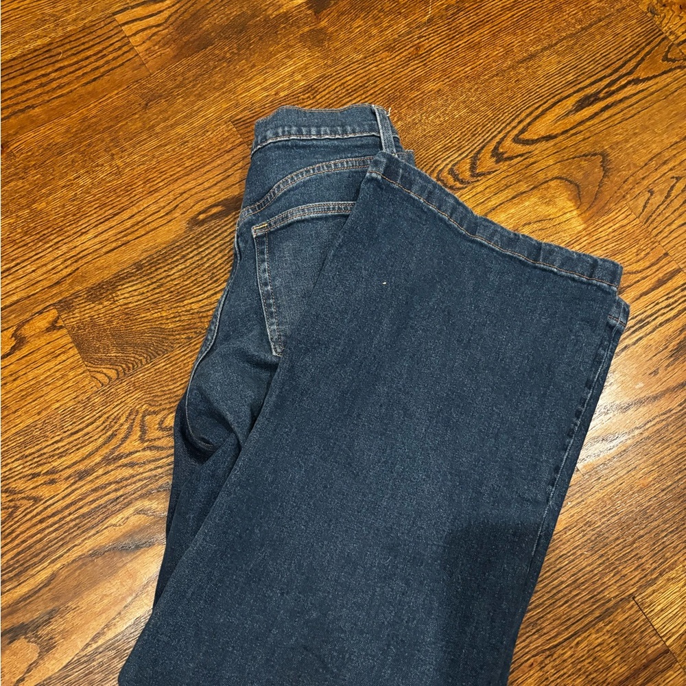 GAP Women's Wide Leg Fit Dark Blue Jeans